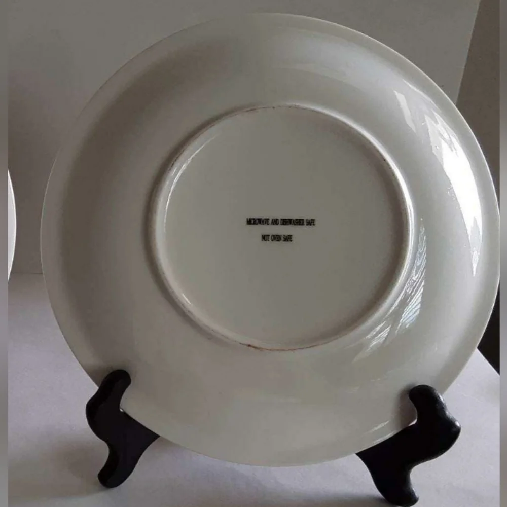 Plate. Spooky happy halloween ghost dessert, salad, decor plate.